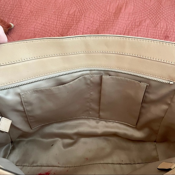 Coach Taylor Foiled Silver Metallic Carryall - Picture 11 of 12